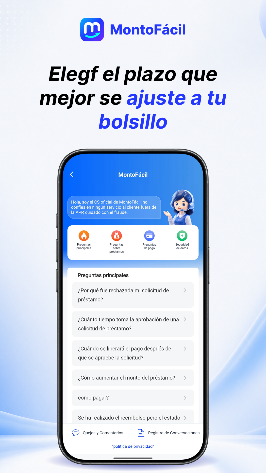 Ejemplo de cálculo de préstamo